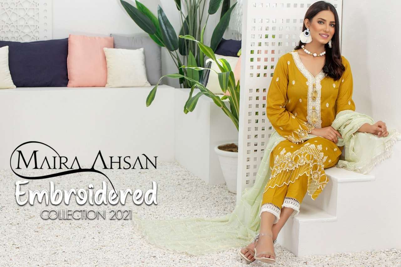 Maira ahsan embroidered lawn collection 